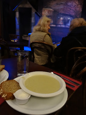Soup and bread at Bewley's Soup and bread at Bewley's