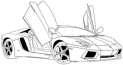 Sketsa gambar mobil sport Sketsa gambar mobil sport
