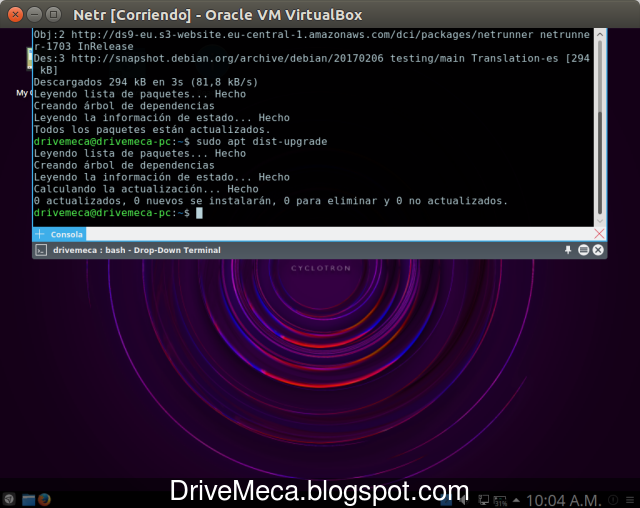 DrivMeca instalando Netrunner Linux paso a paso