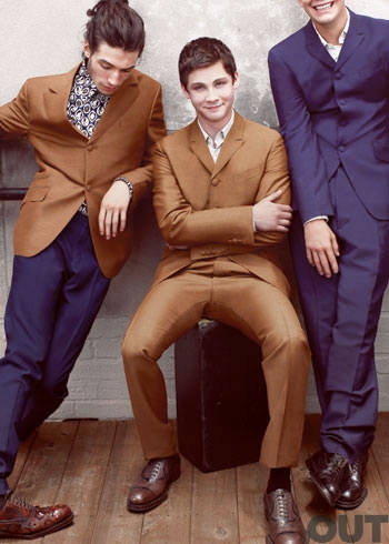 Logan Lerman, Ezra Miller and Johnny Simmons For Out Magazine | Oh yes I am