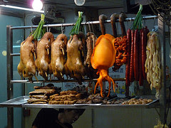 Hong Kong seafood stall