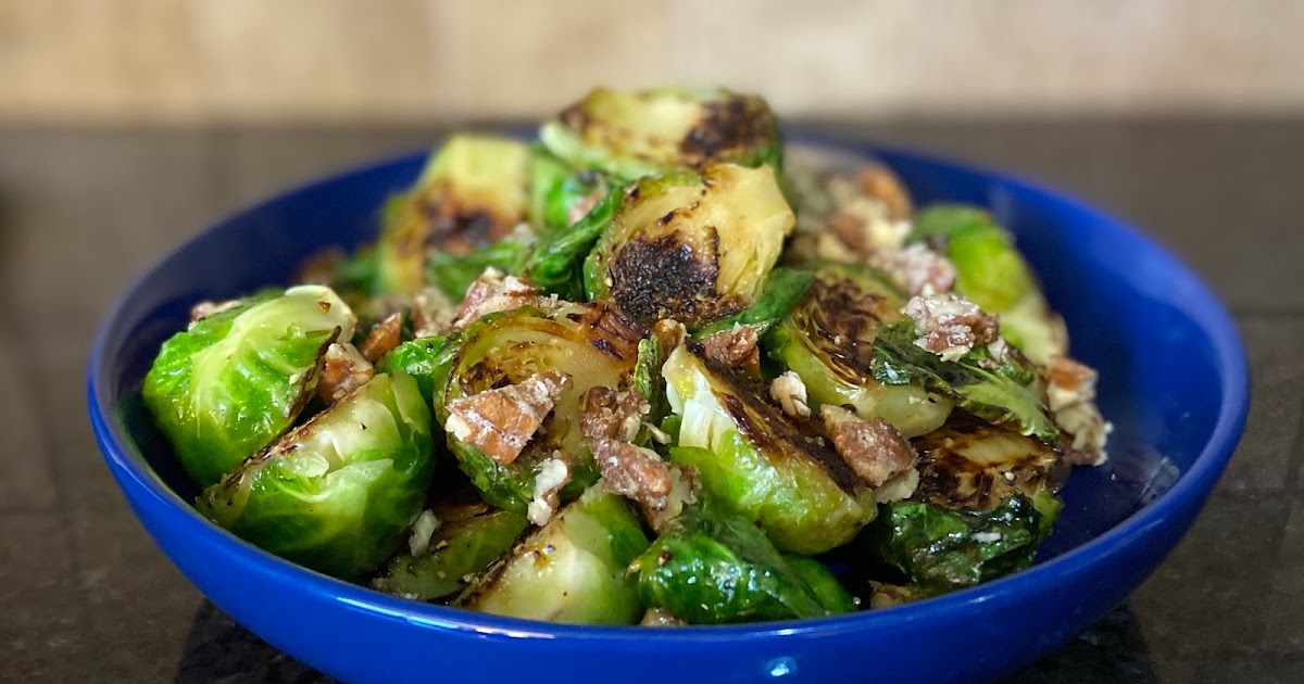 Healthy and Gourmet PanRoasted Brussel Sprouts with Maple Syrup and