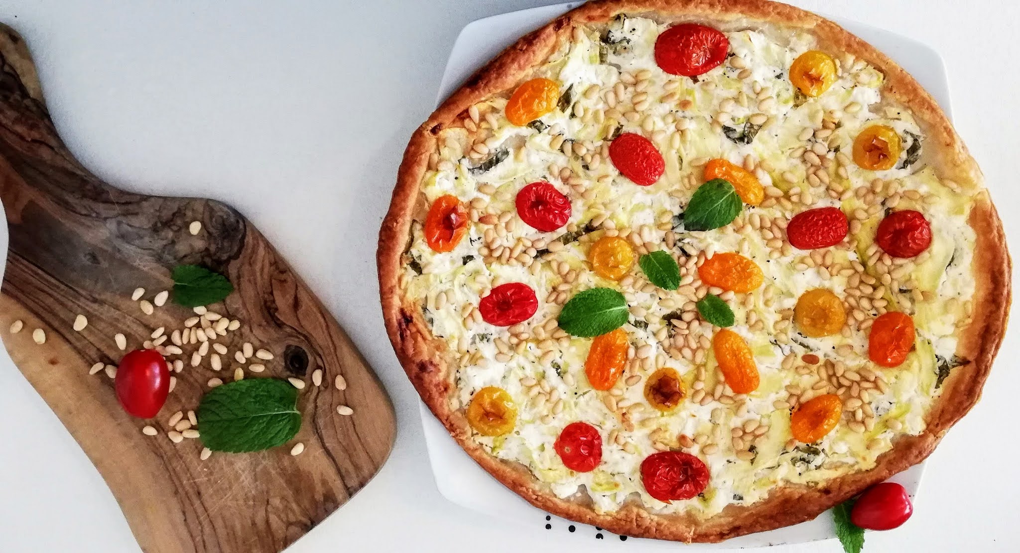 Courgette and Goat's Cheese Tart