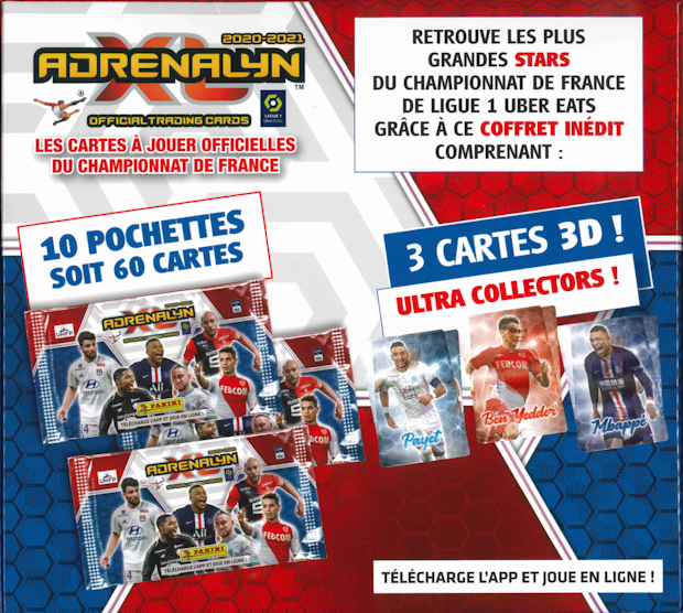 Panini - FOOT ADRENALYN XLTM 2020-21 - Coffret 3D - PANINI Carte a  collectionner - Jeux de cartes - Rue du Commerce