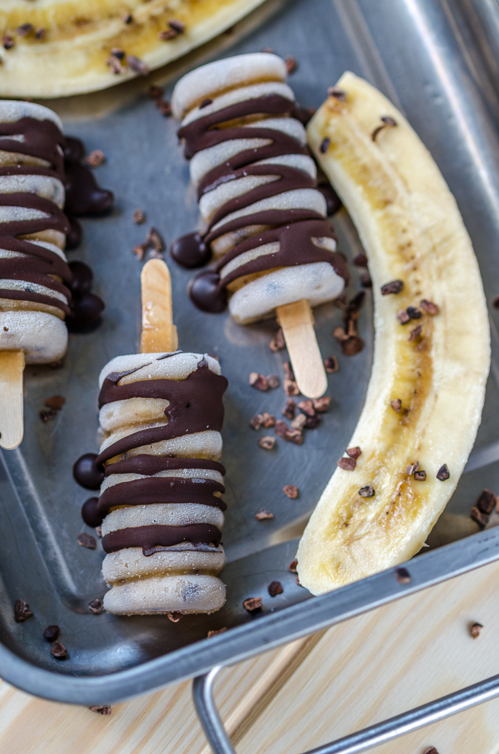 Sarahs Krisenherd: gesunde Bananen Schoko Eis Pops