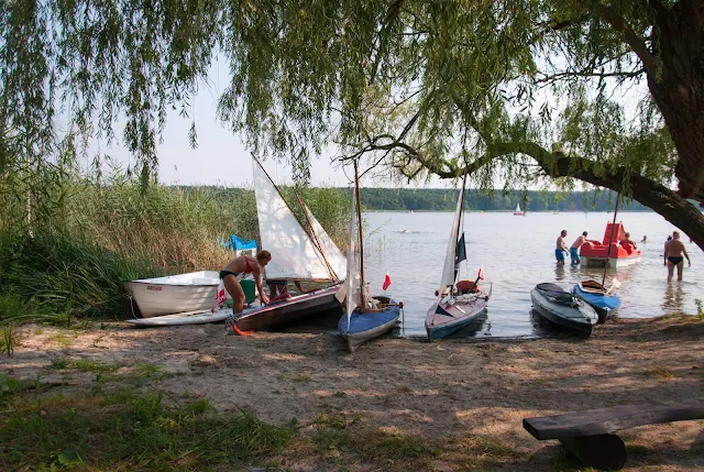 kajaki składane, spływ kajakowy, Boszkowo 2015, Jezioro Dominickie, Olejnica