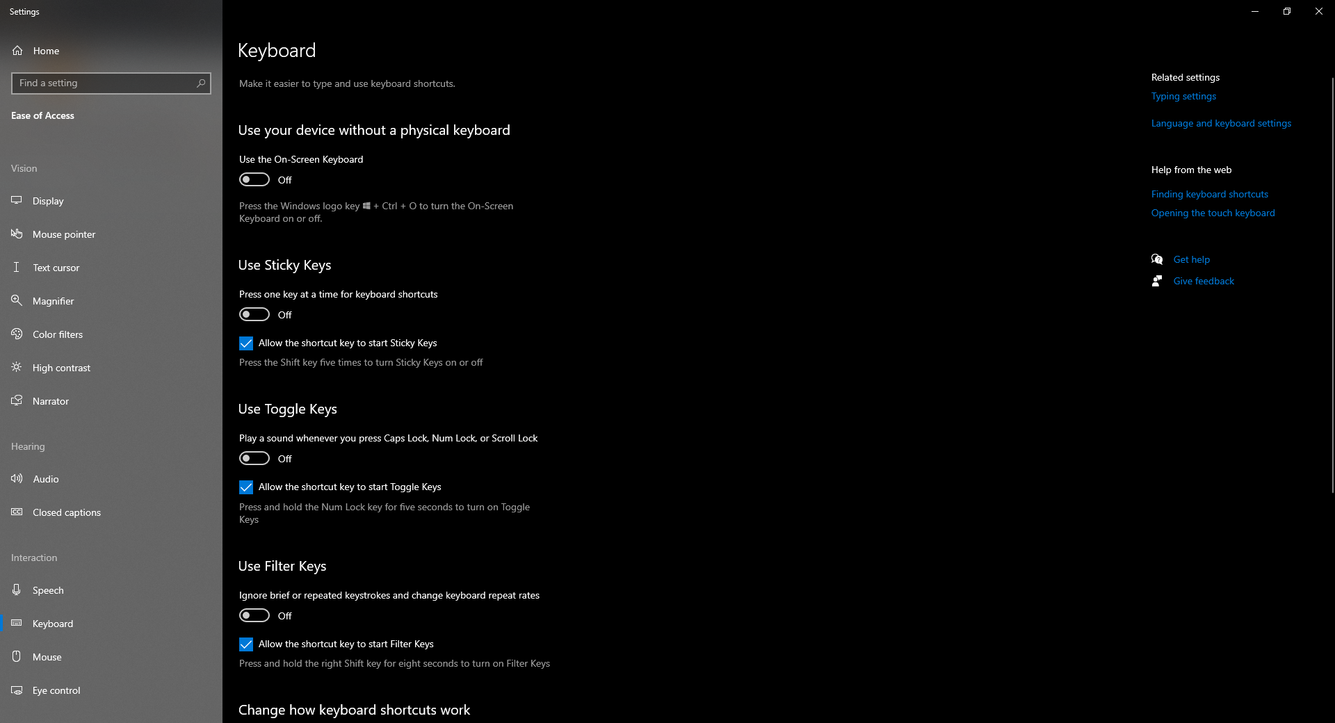 What is the purpose of Sticky Keys?