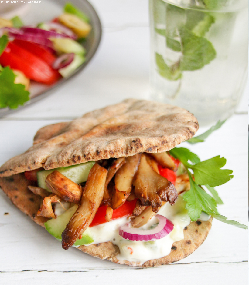 veganes Gyros mit Tzaziki