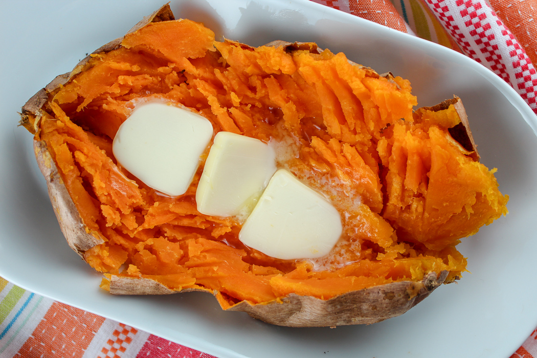 Air Fryer Baked Whole Sweet Potatoes