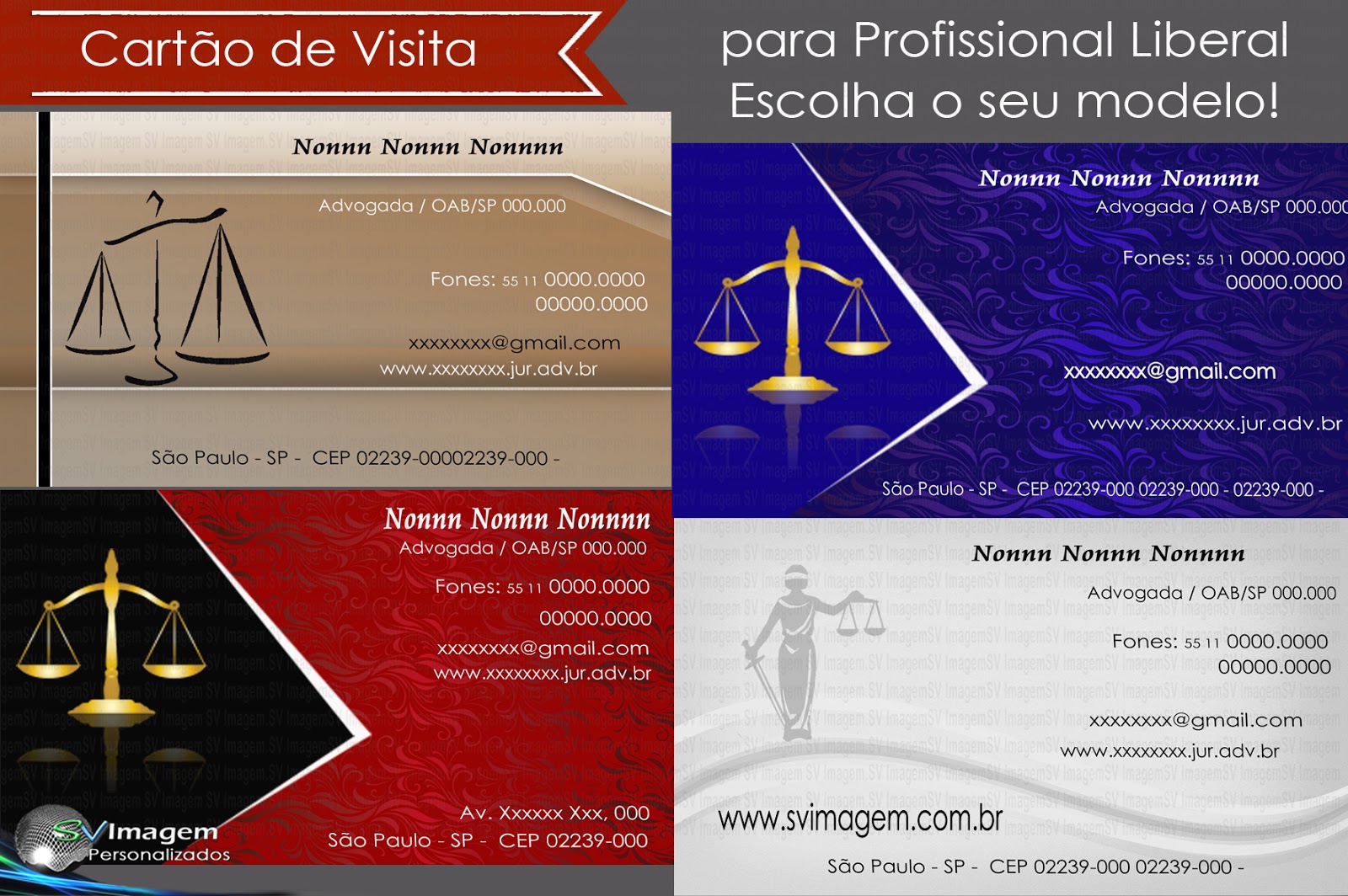 modelos para cartão de visita