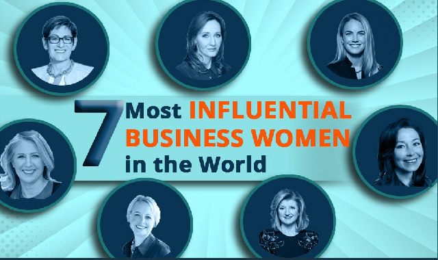 7 Most Influential Business Women in the World #infographic