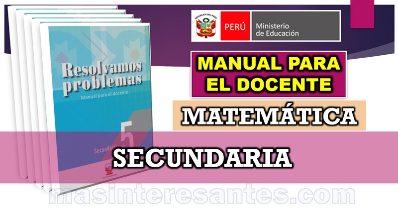 Guía para el docente Resolvemos Problemas