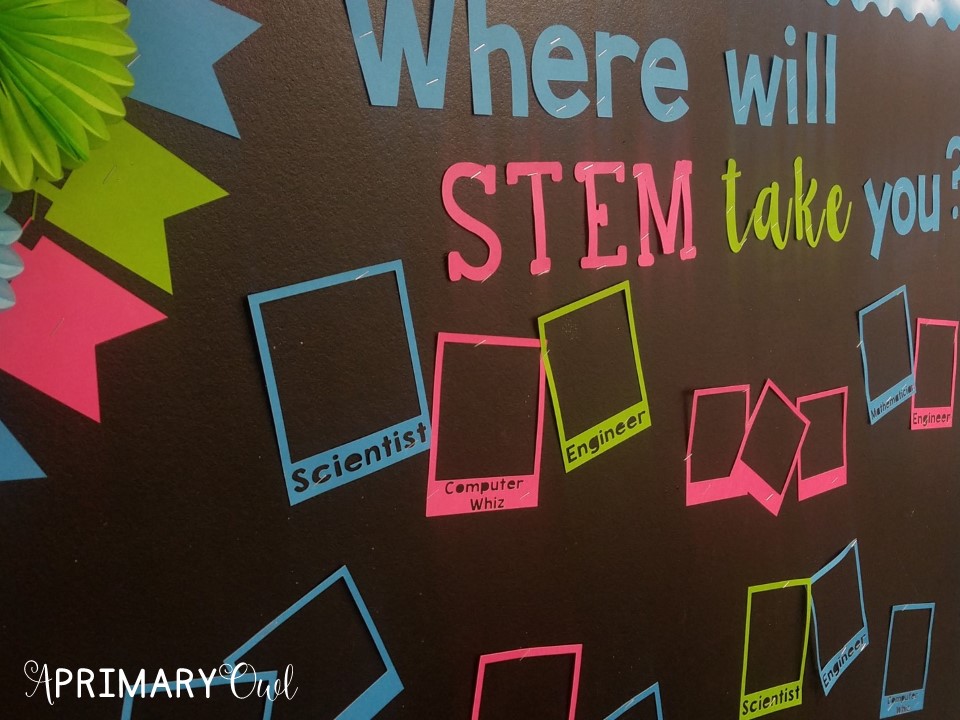 STEM bulletin board - A Primary Owl
