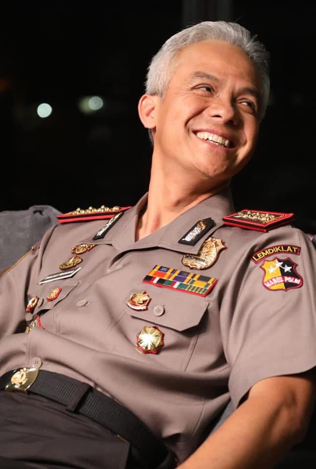 Bermain Film Sang Prawira, Ganjar Jadi Dosen Akpol Berpangkat Kombes