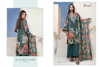 Cosmos noor Printed Lawn vol 1 pakistani Suits