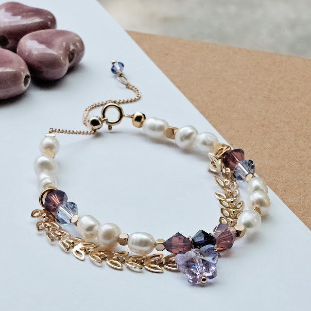 Crafted By Mei [Malaysia] – Charm Bracelet, Custom Made Keychain Photos, Bead Pearl Jewelry Handmade: 14k: Femme