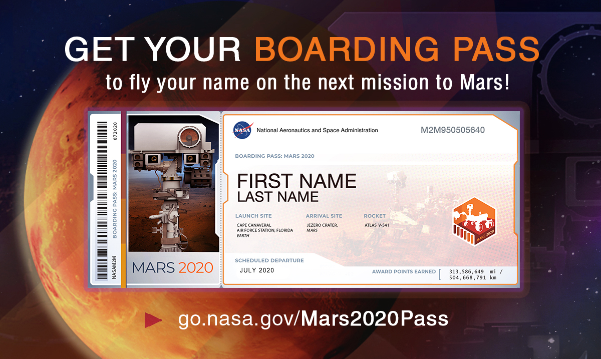 Send your name to Mars