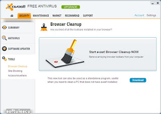 Avast 8 - Browser Cleanup
