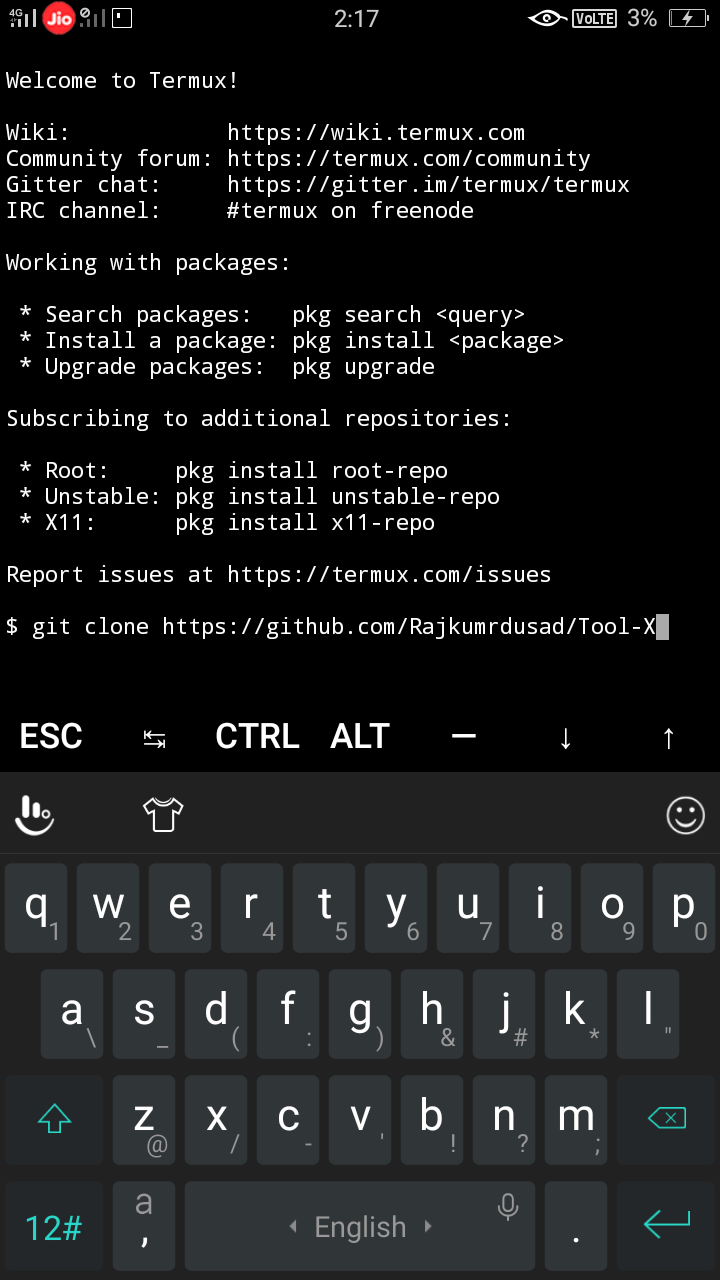 How to use Tool X Tool in Termux