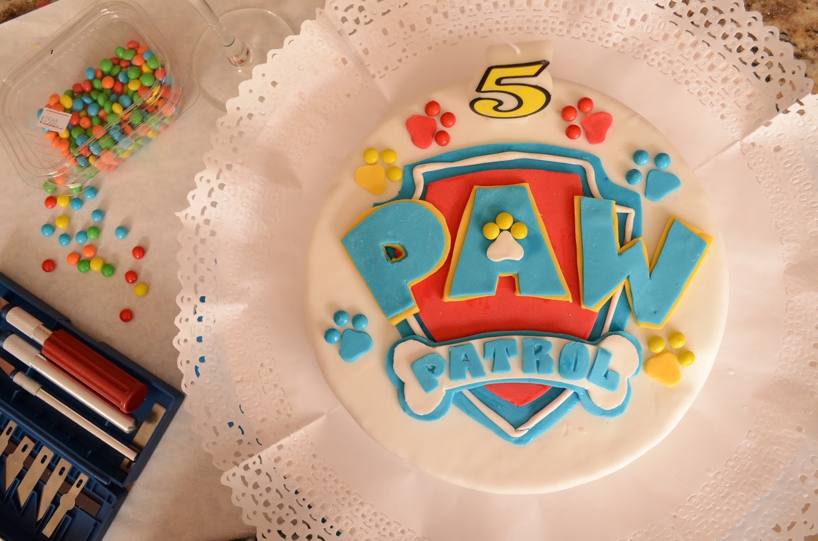 Practical Mom: Amateur Paw Patrol Cake, from scratch! 