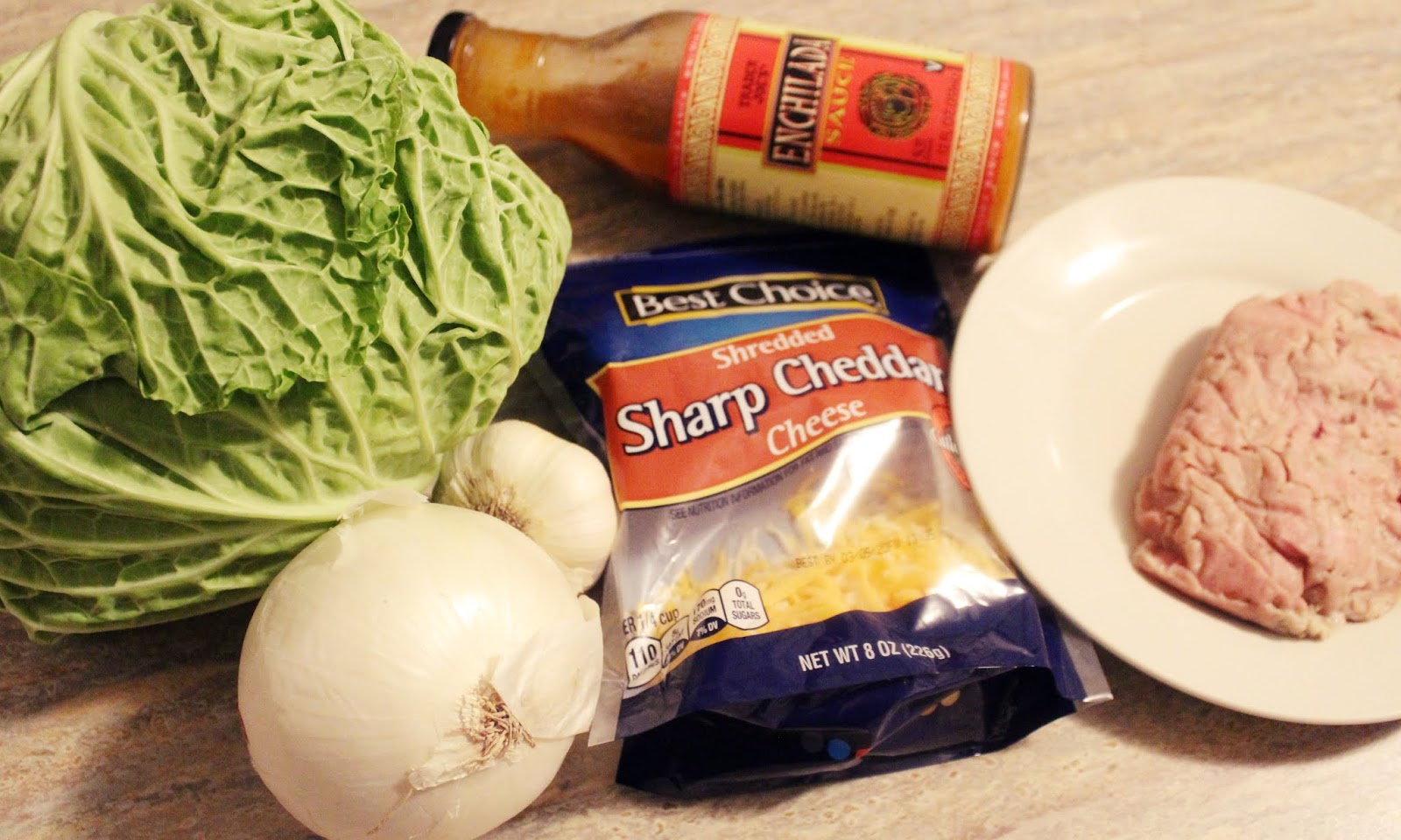 Dinner on the fly strikes again! (One pot Enchilada Cabbage casserole