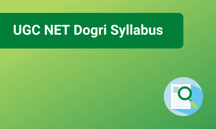 UGC NET Dogri Syllabus