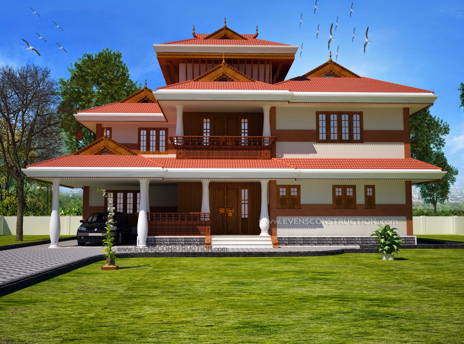Traditional style Kerala house | home
