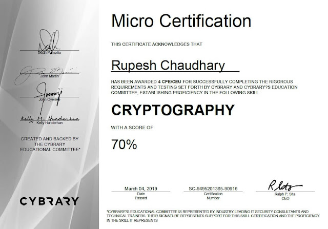 Cybrary - Cryptography
