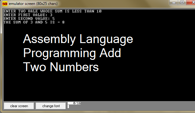 Assembly Language Programming Add Two Numbers Assembly Language Programming Add Two Numbers