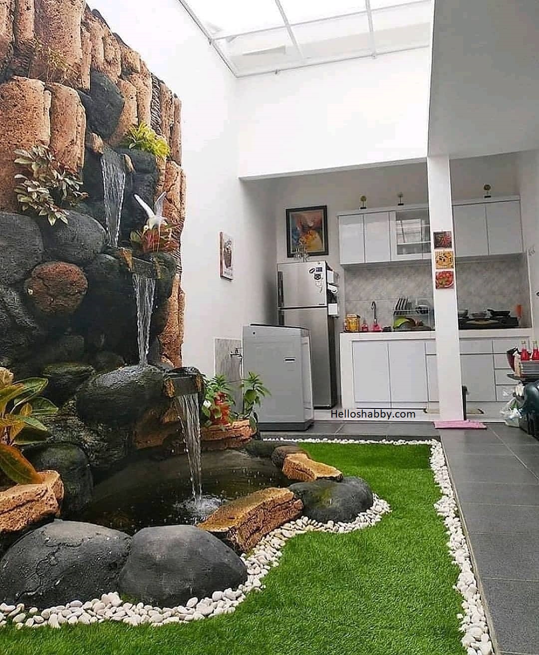 7 Inspirasi Desain Air Mancur Taman yang Menyegarkan. Terbaru