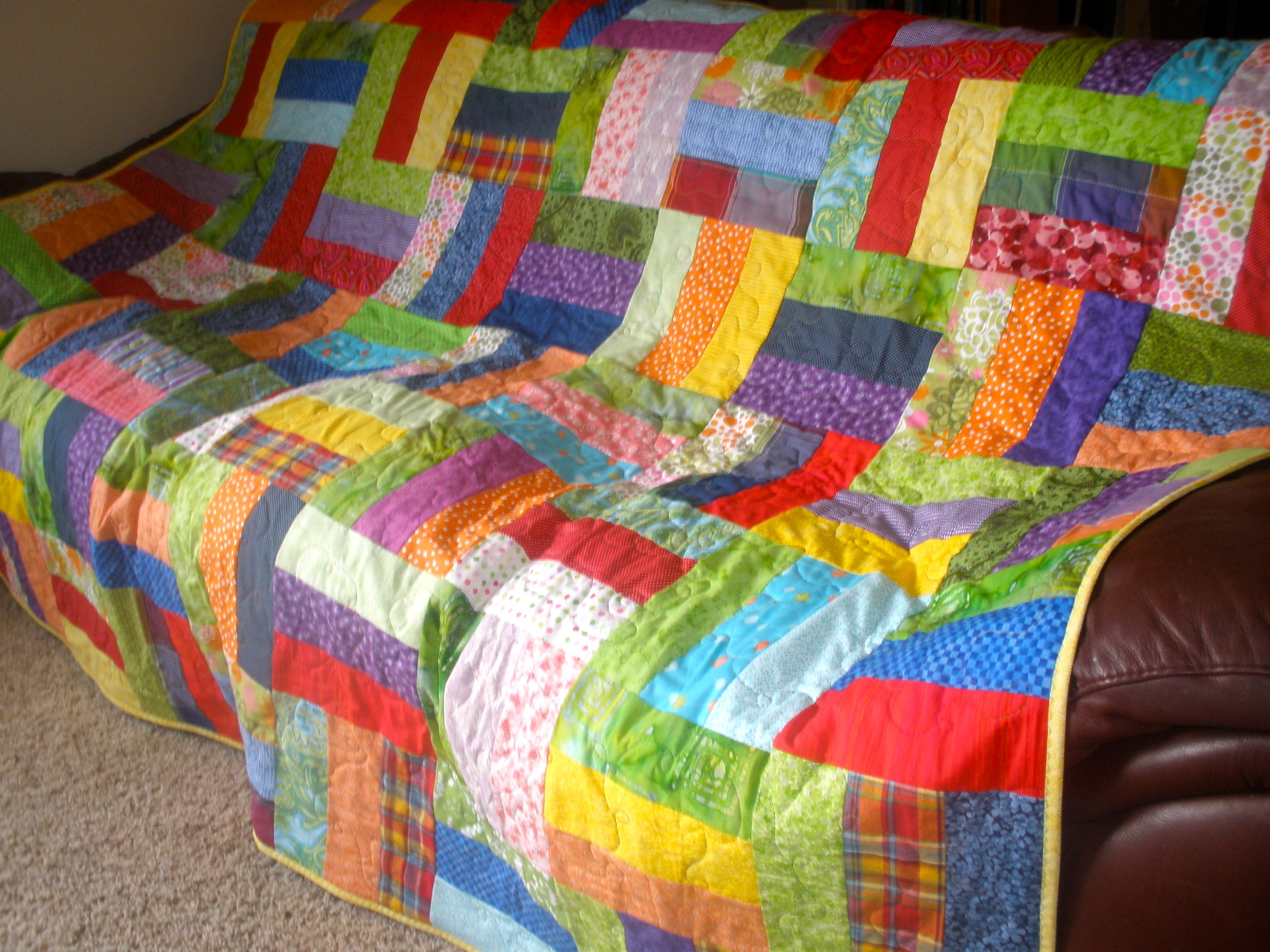 QuickTips Sewing MultiColored Quilt