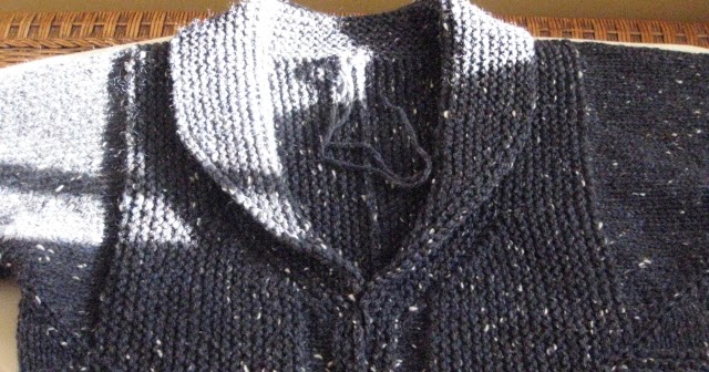 shawl collar knit