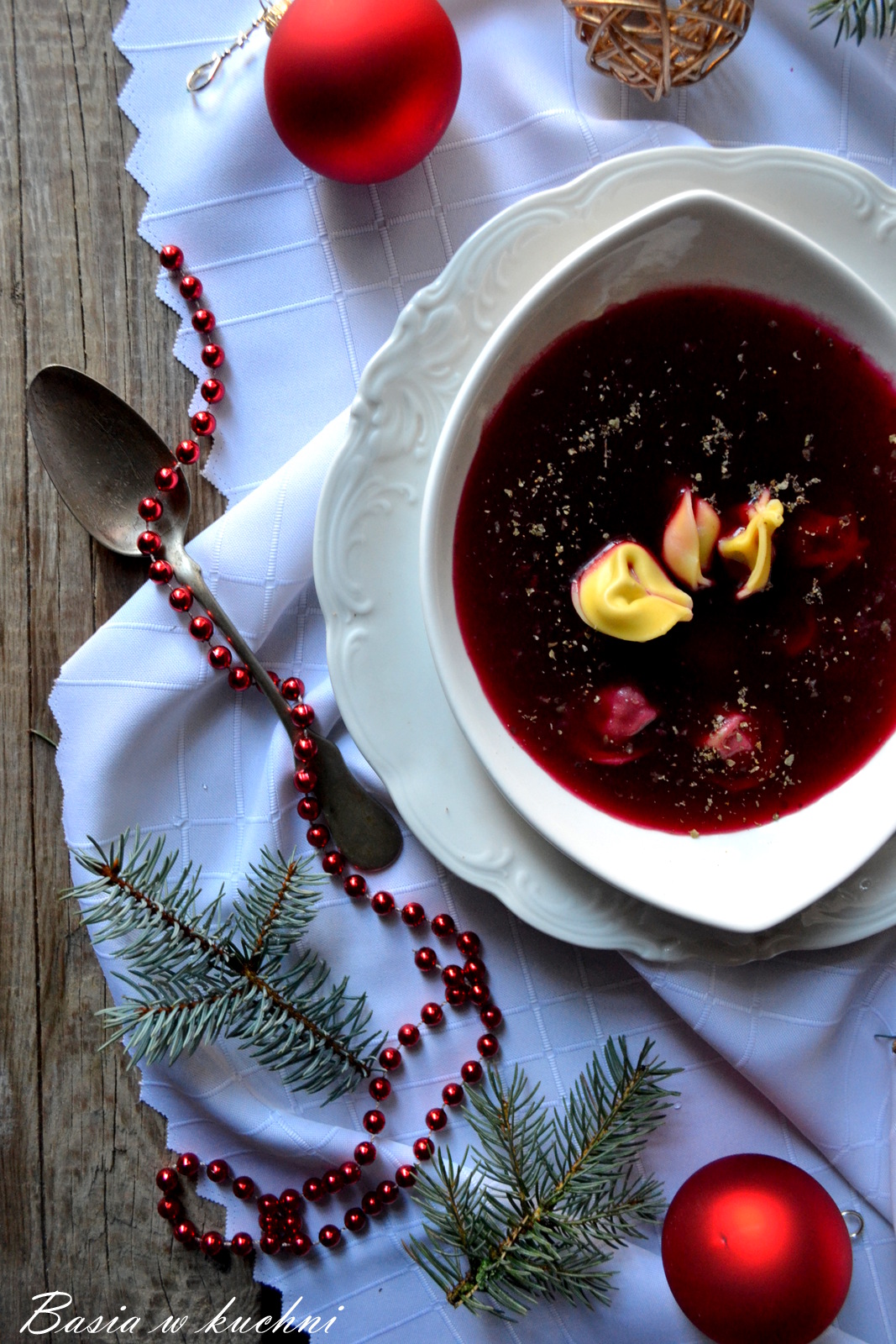 Basia w kuchni: Domowy wigilijny barszcz - przepis