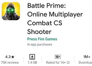 Battle Prime Online Multiplayer Combat CS Shooter