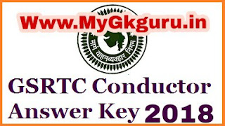 GSRTC Conductor FINAL Answer kEY 2018 download - GSRTC Conductor FINAL answer key