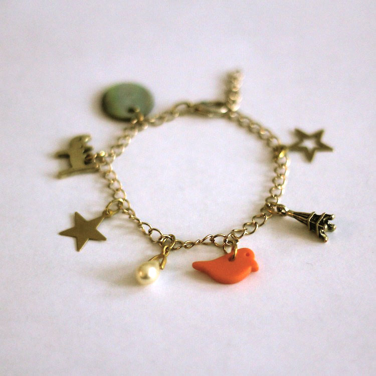 Bracelet Perle De Cristal Pourpre - Full Of Charms