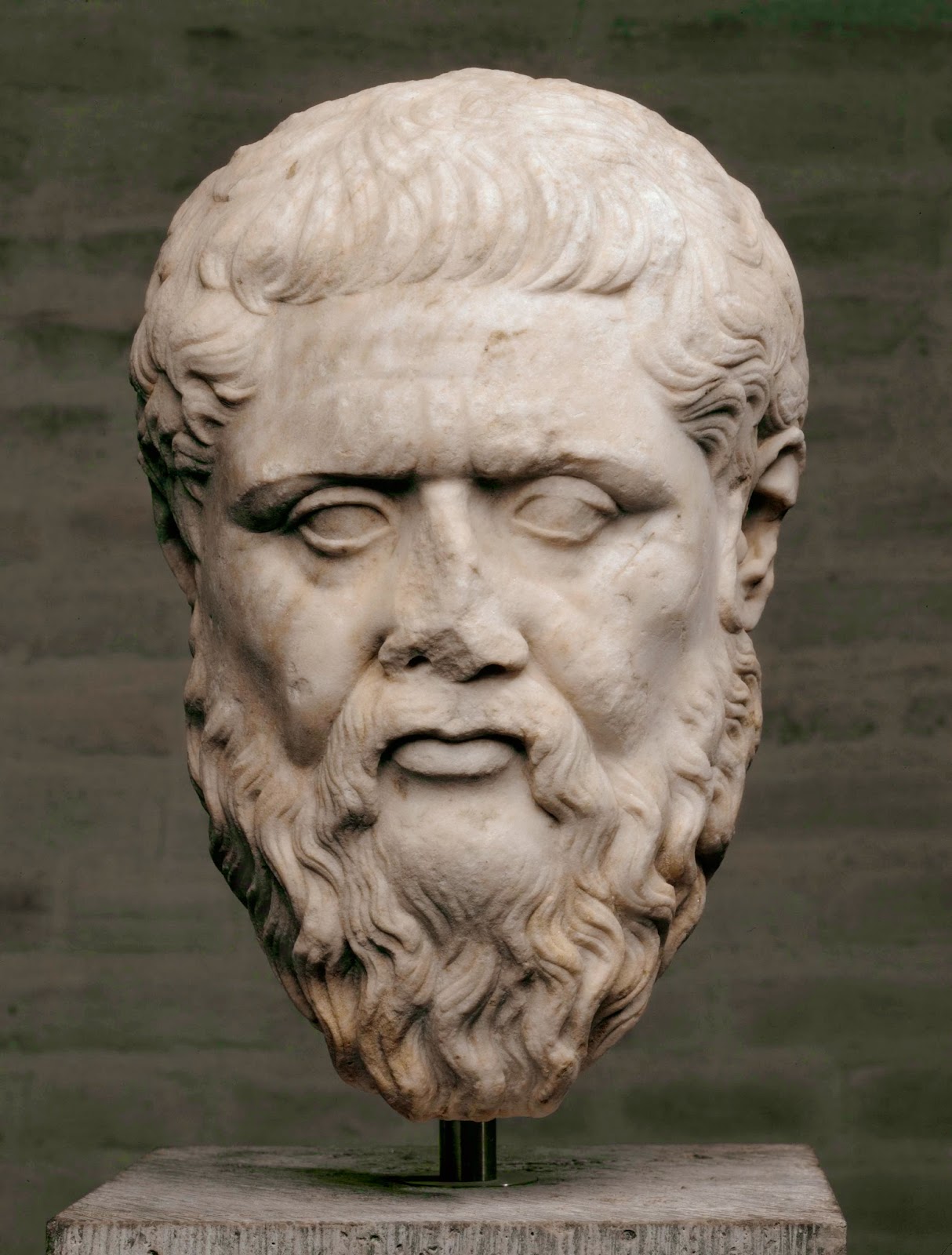 Retrato de Platón según modelo griego, siglo IV a. C. 