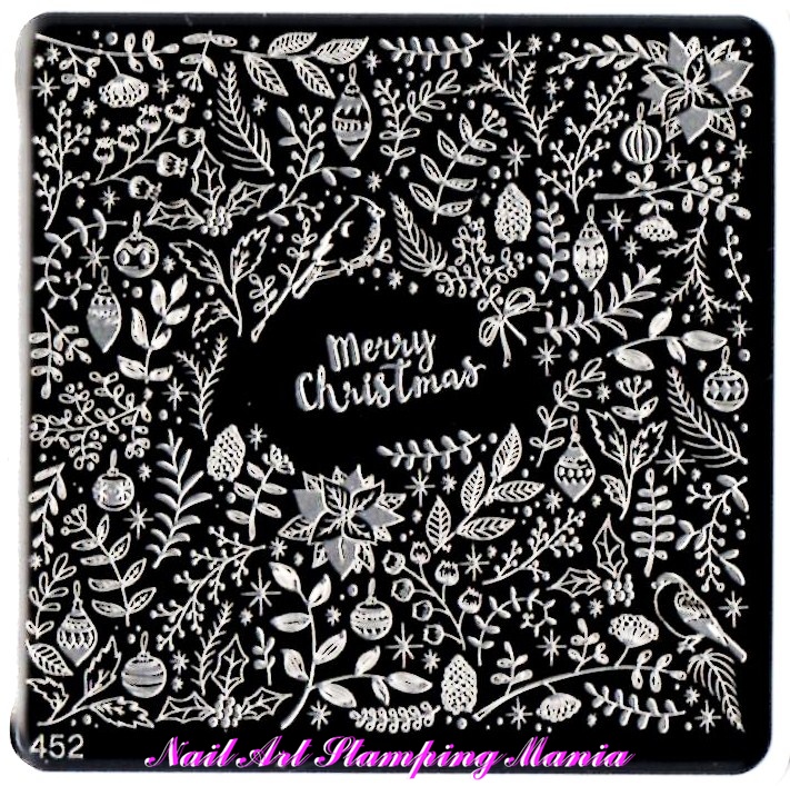 Nail Art Stamping Mania Moyou Nail Fashion Special Events Christmas Style 452 Stamping Plate Swatches And Review