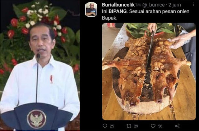 Jokowi Ajak Masyarakat Pesan Babi Panggang untuk Oleh-oleh Mudik