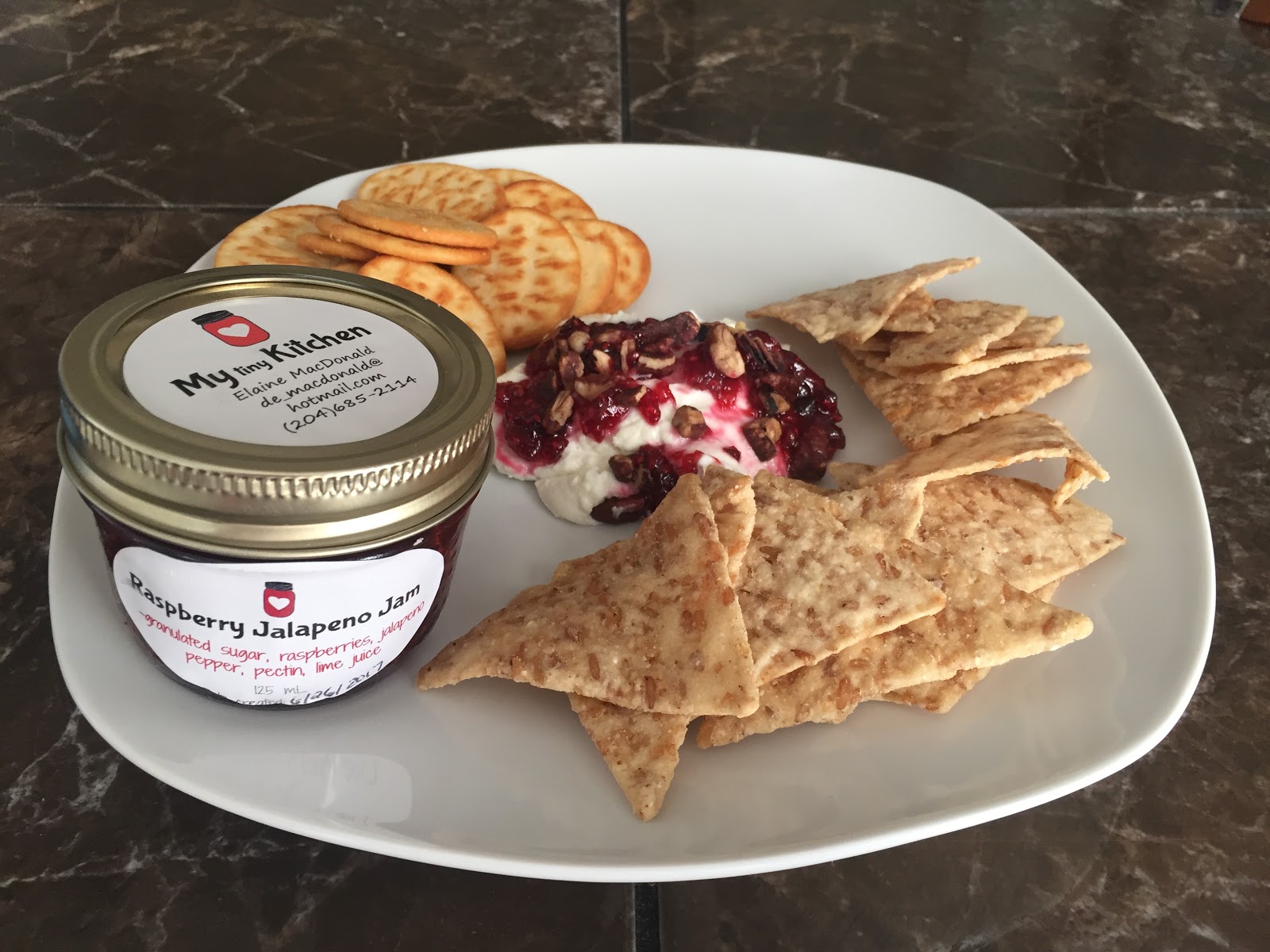 When Vegetarian Met Carnivore... Jalapeño & Raspberry Goat Cheese