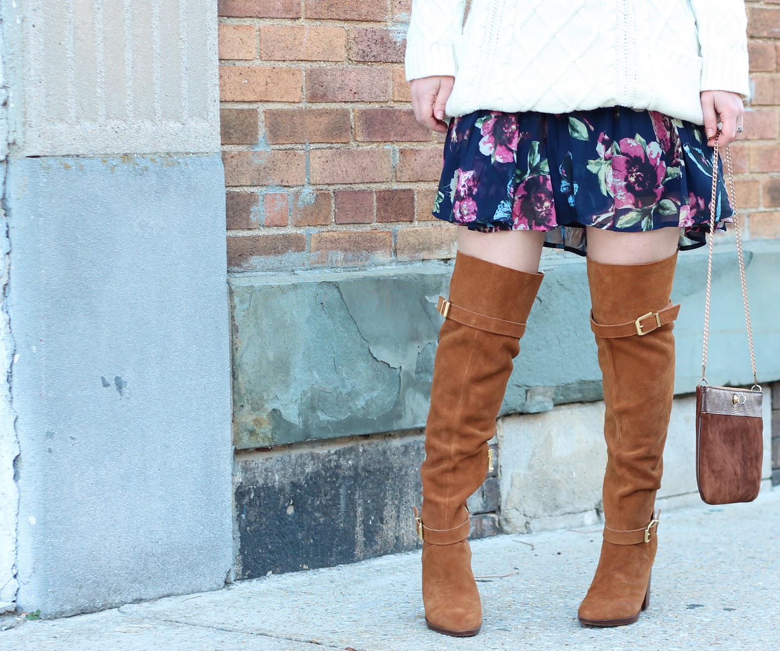 tan over the knee boots
