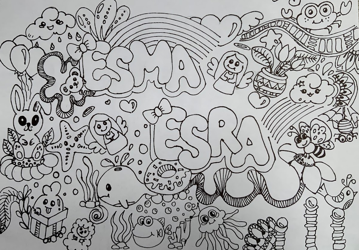 9 Harika Boyama Sayfası Doodle Çizimleri