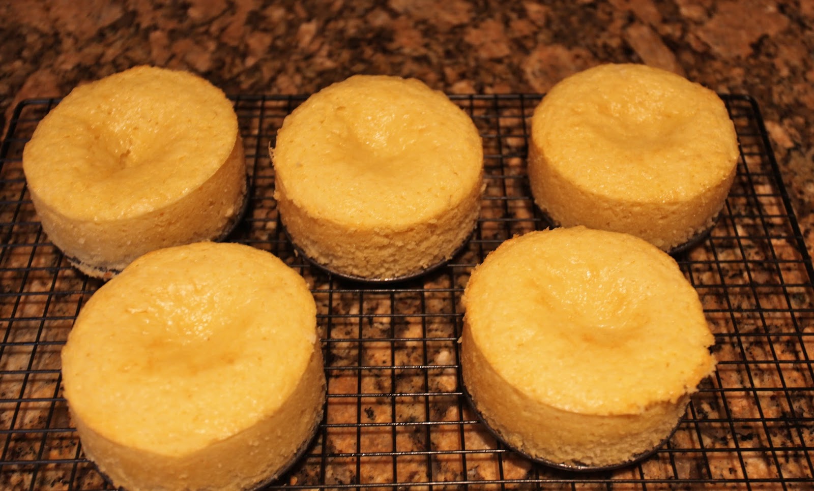 Mini Vanilla Bean Cakes with Lemon Curd And Raspberry Filling