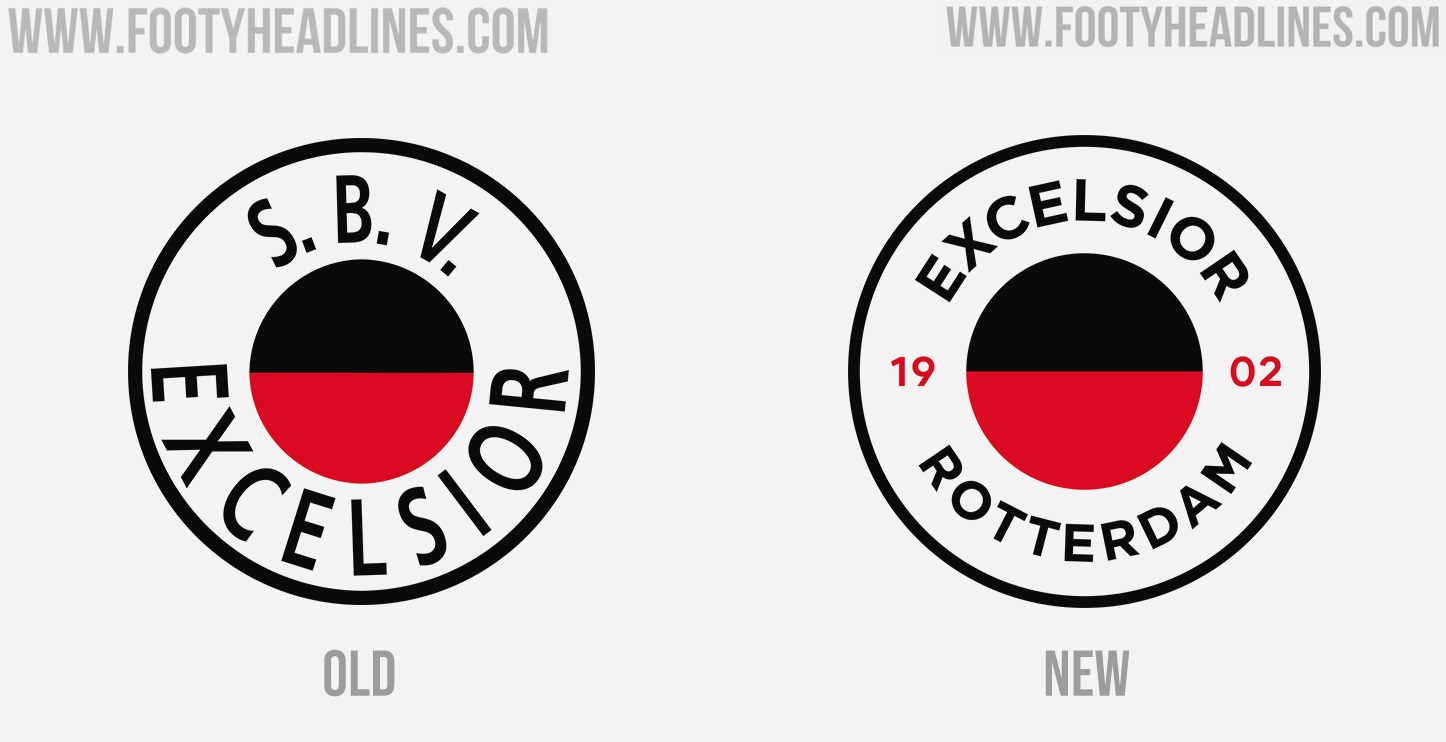 New Excelsior Rotterdam Logo Released To Be Used From 2122 Season