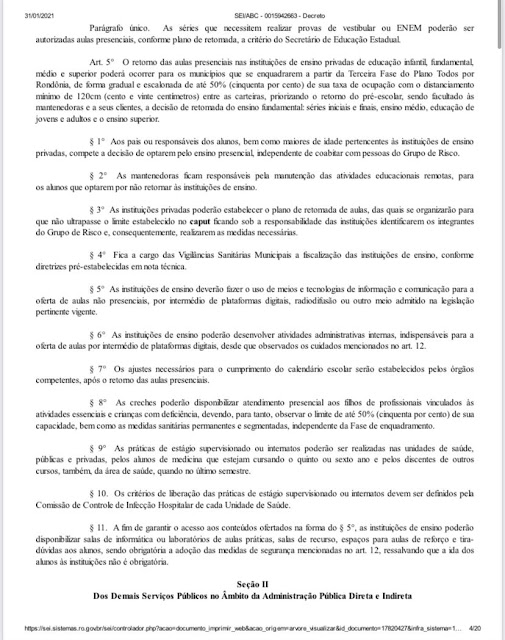 Novo decreto mantém Porto Velho e outras 11 cidades na Fase 1 e determina toque de recolher das 21h às 6h 25 Novo decreto mantém Porto Velho e outras 11 cidades na Fase 1 e determina toque de recolher das 21h às 6h