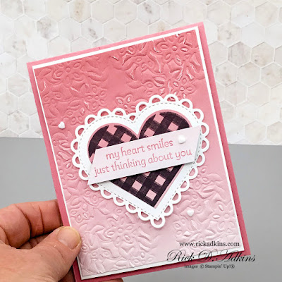 The Lots of Hearts Bundle makes my Heart Smiles card is part of this weeks Creative Challenge at The Spot Challenge Blog click to learn more