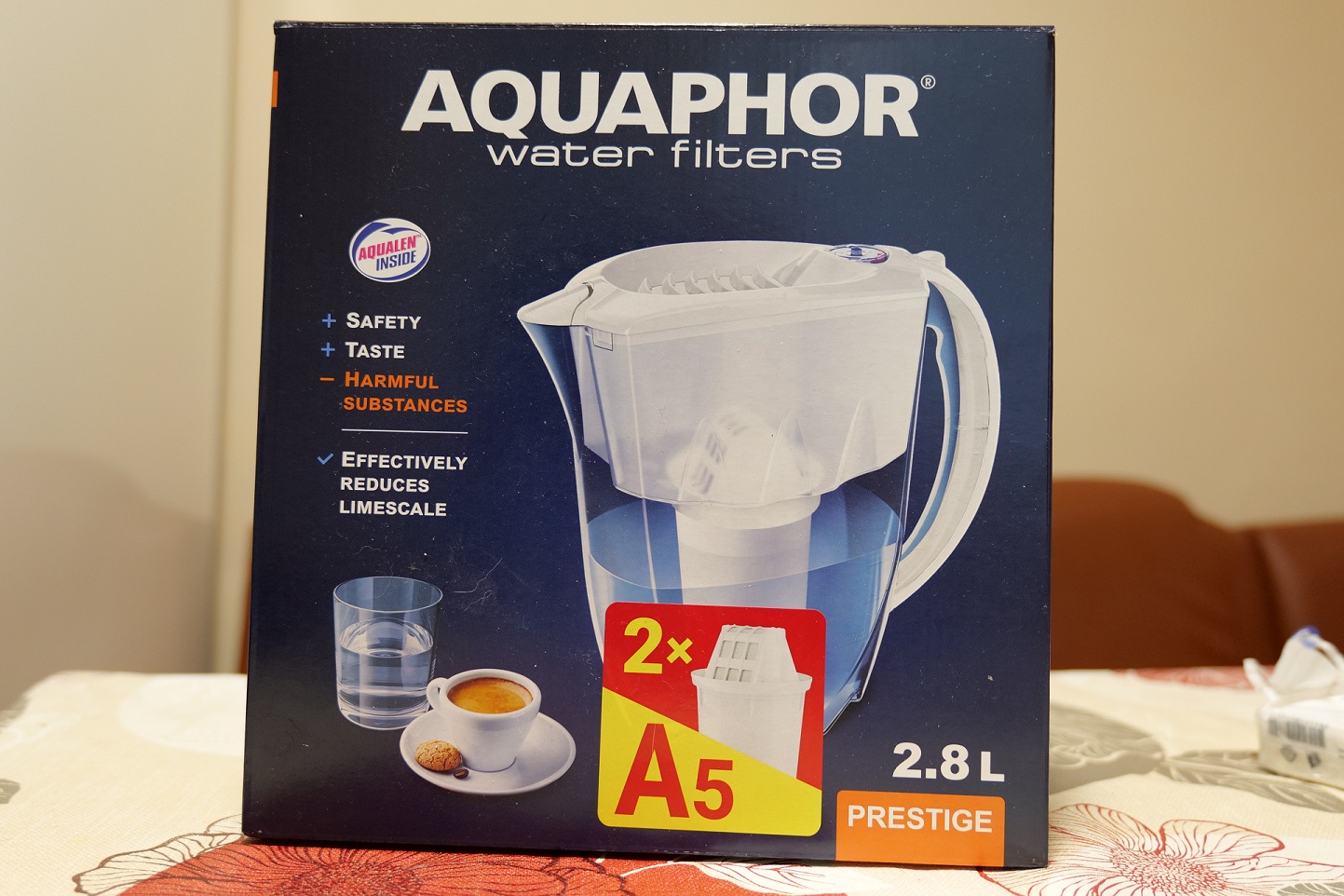 Aquaphor Prestige 2.8L water filter jug tested TEST and REVIEW