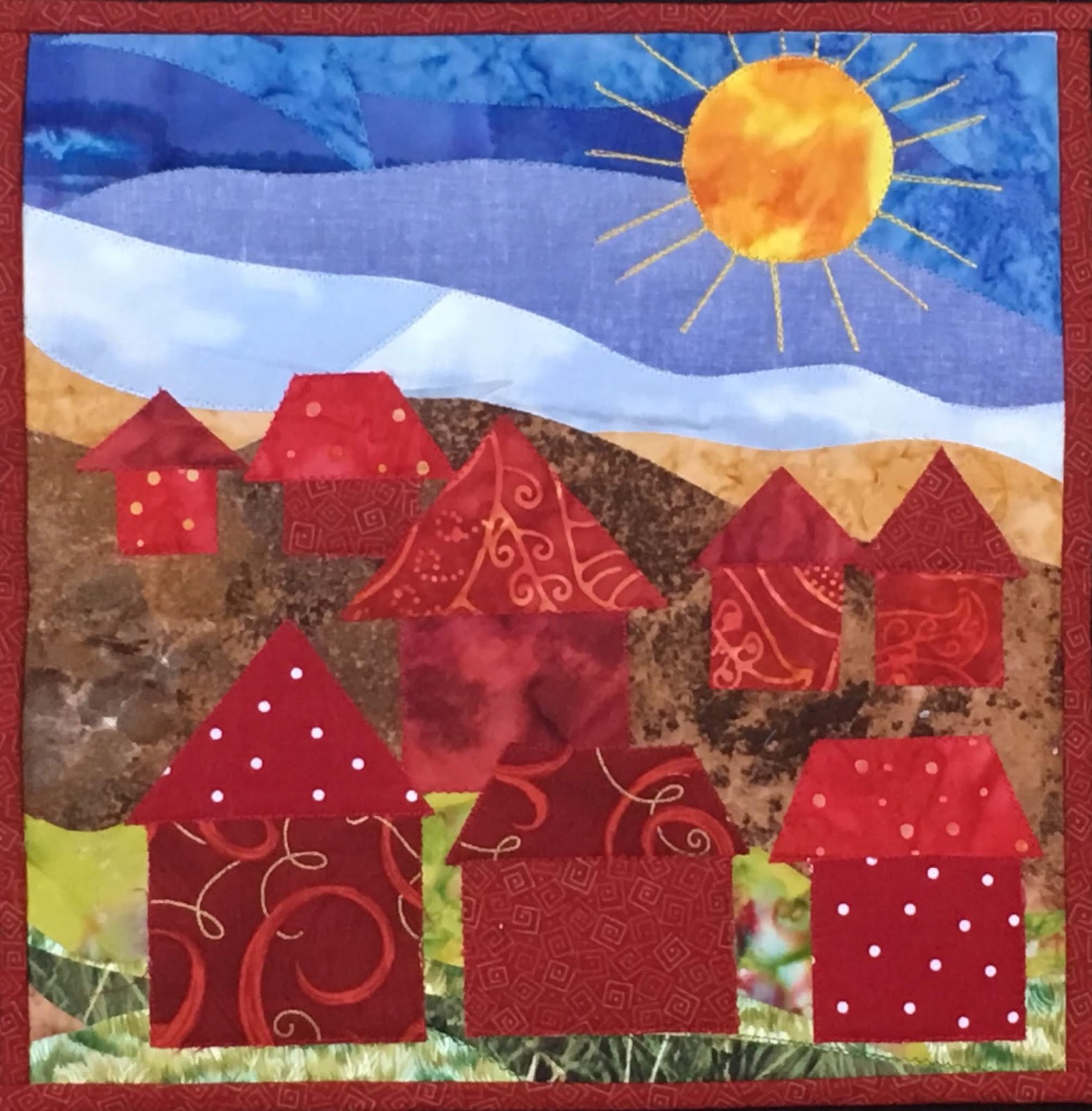 Material Mavens Alice's Quilt Paint the Town Red!
