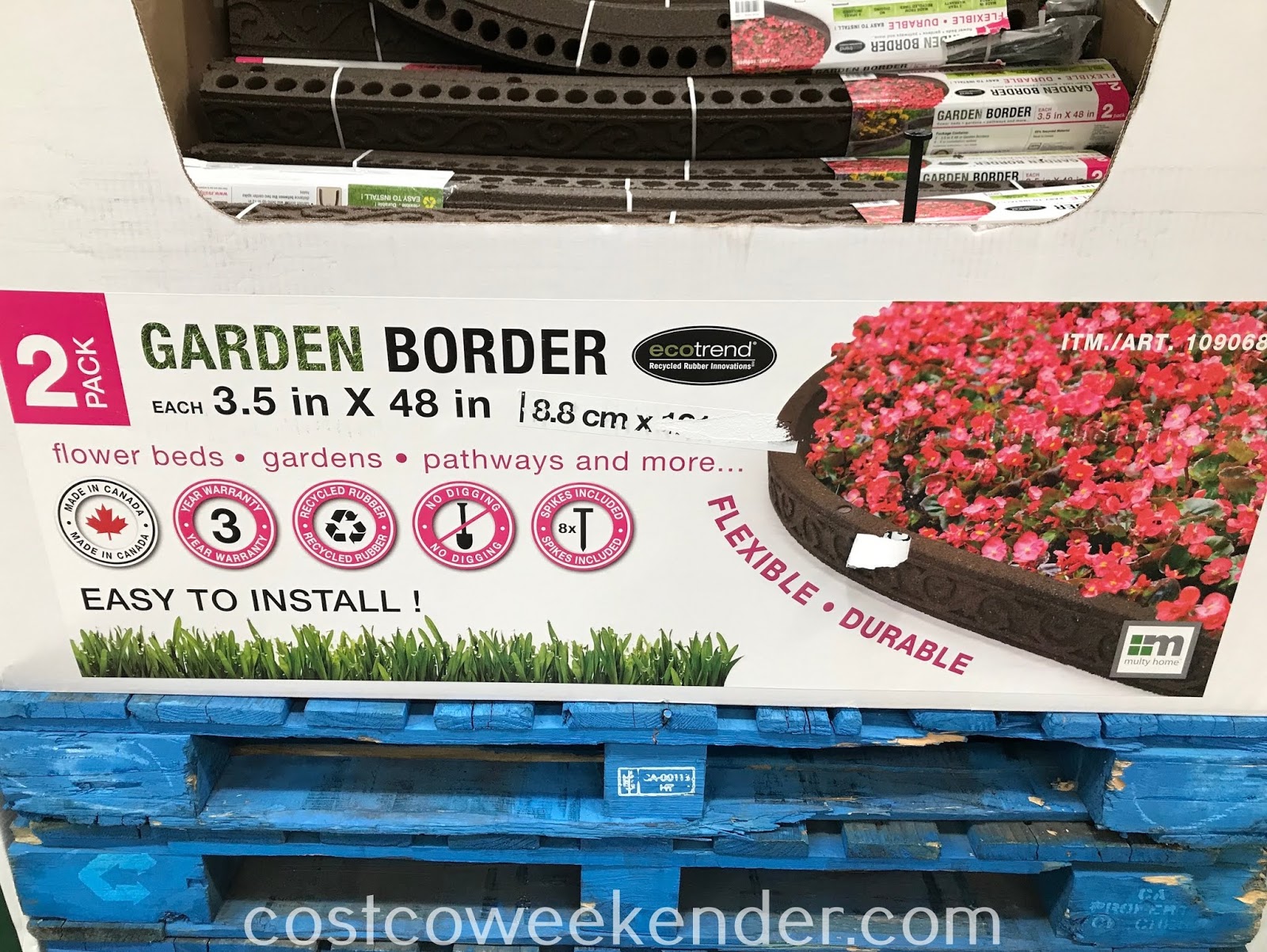 Ecotrend Flexible Rubber Garden Borders 2 Pack Costco Weekender