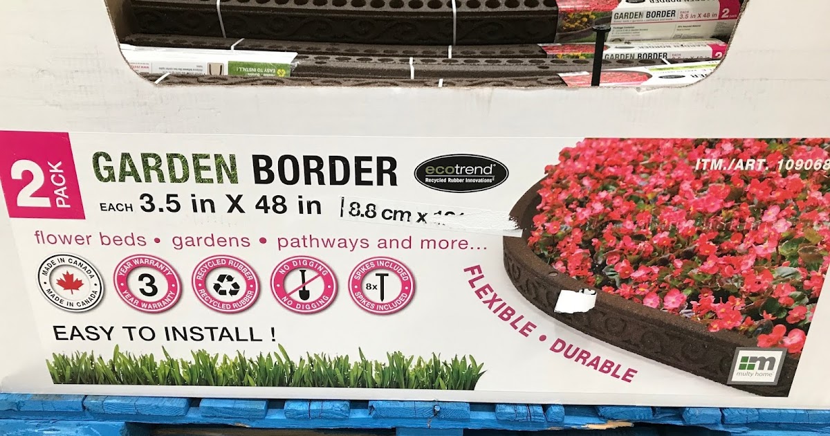 Ecotrend Flexible Rubber Garden Borders (2 pack) Costco Weekender